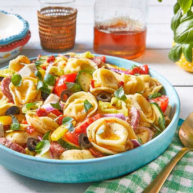 Ensalada y pasta